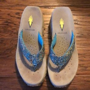 Volatile Sandal Flip Flop Blue Size 7